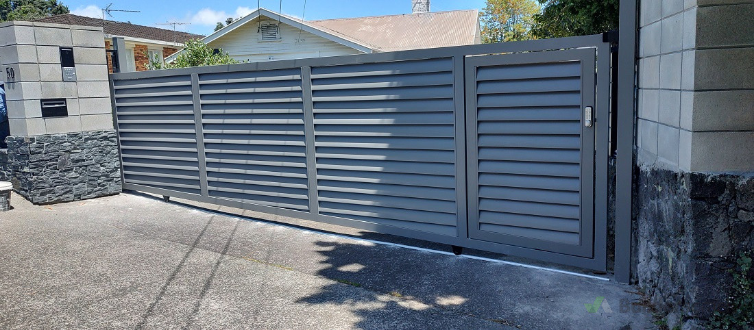 Louvre Aluminum Pedestrian Gate
