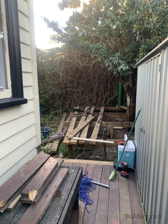 Garden Shed and Old Deck