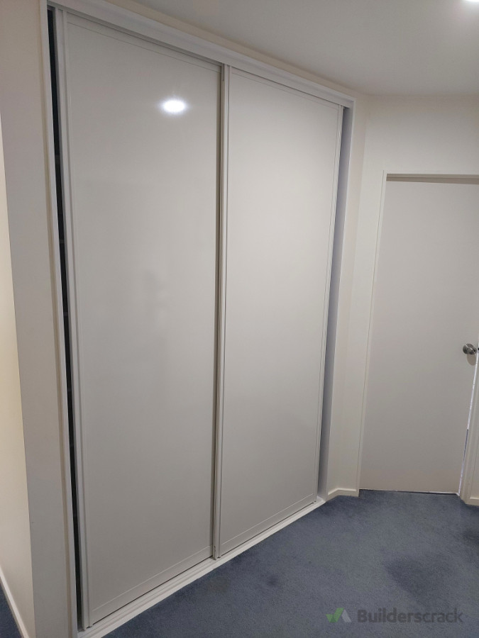 New sliding doors installed