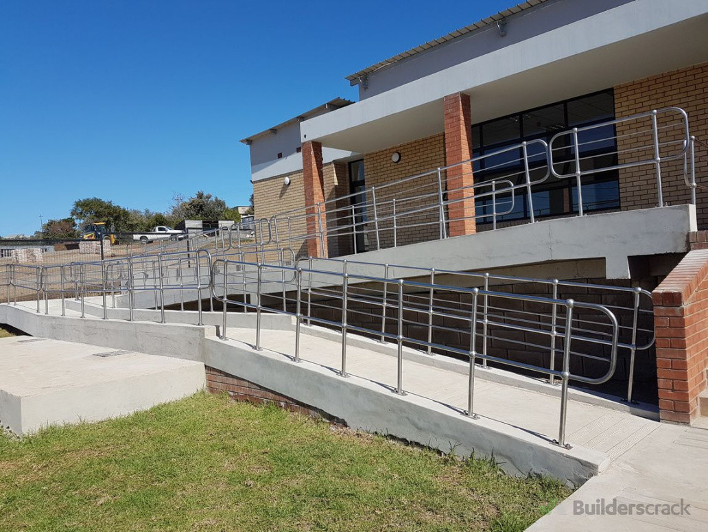 Steel handrails for new build government section
