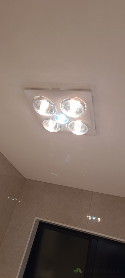 Heat Ligh Fan installation