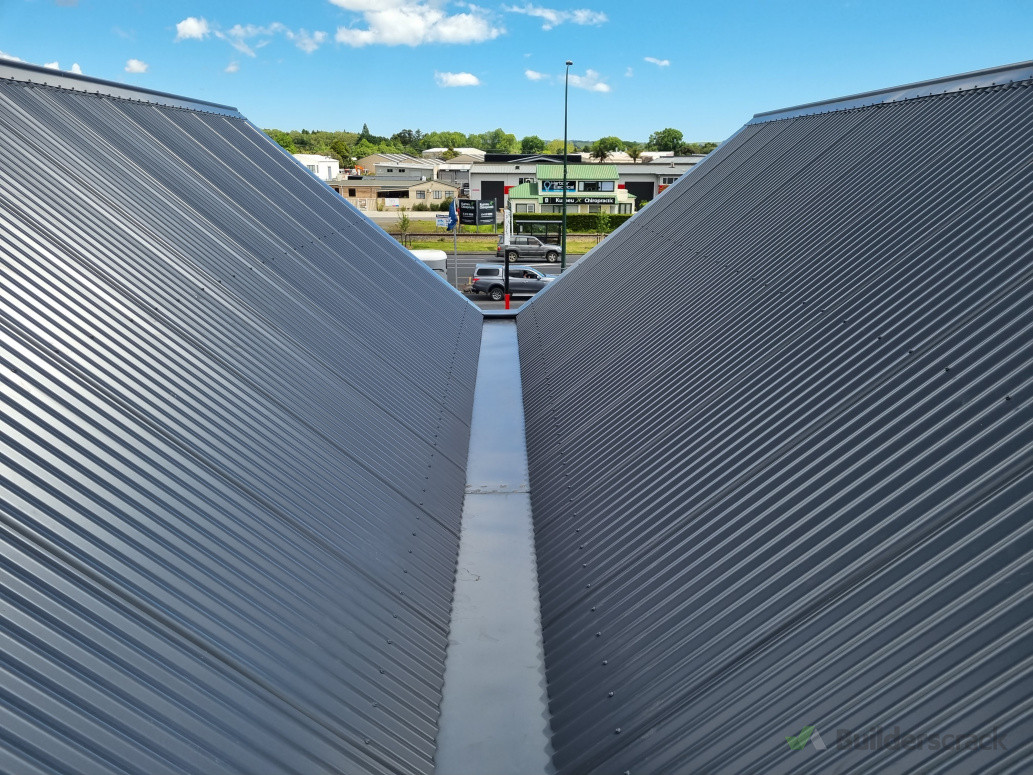 Internal gutter and roof ( grey frairs)
