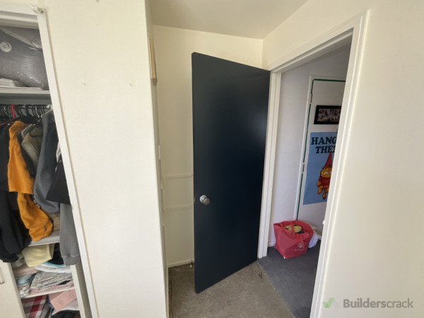 Door after. Blue charcoal