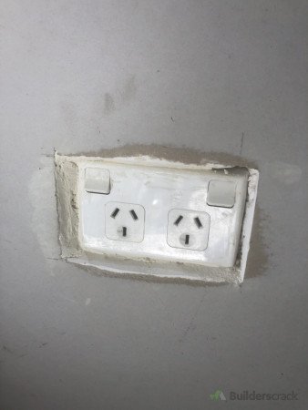 Switch had not been moved onto new gib board