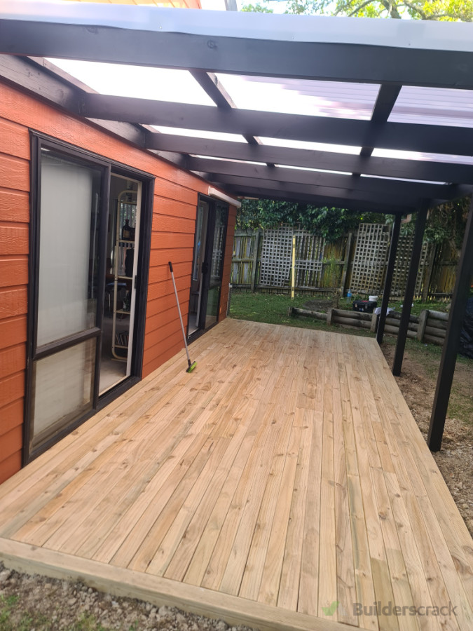 New deck with deck cover