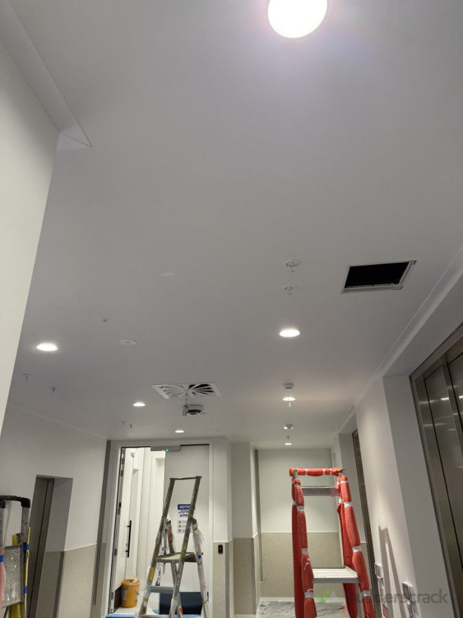 One of the ceilings we painted.