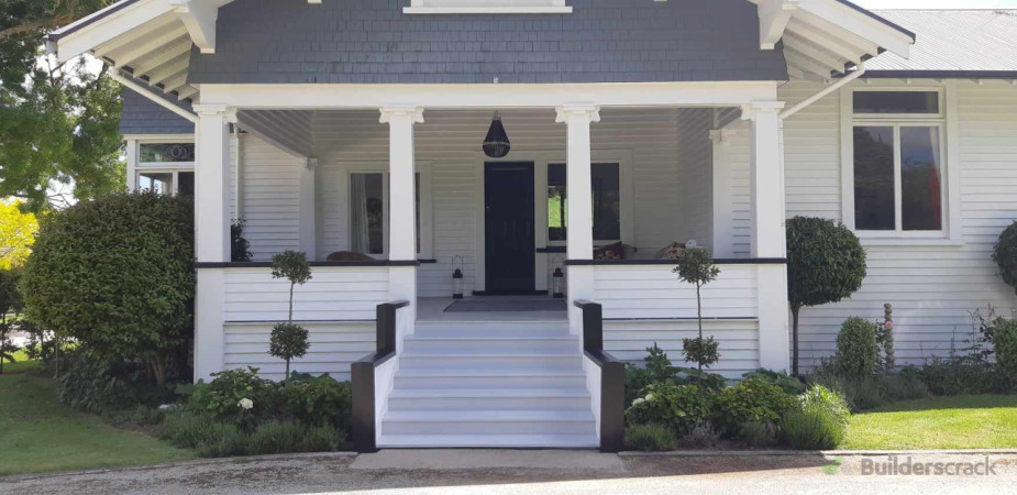 Front porch and steps