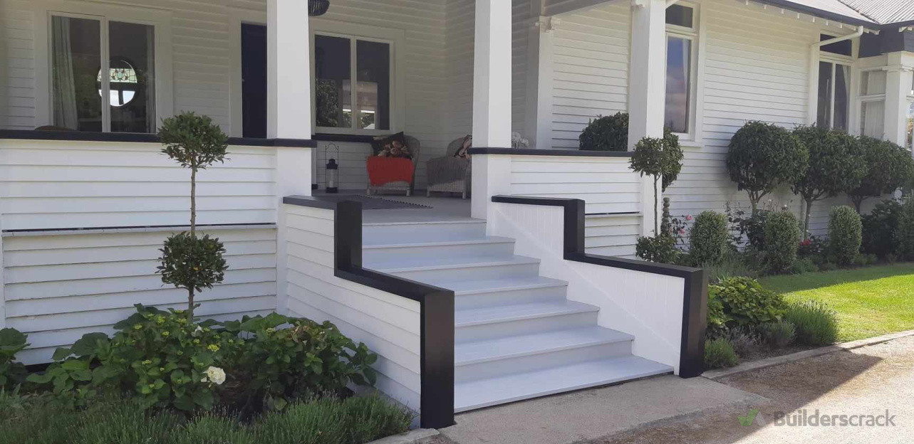 Porch steps railingss