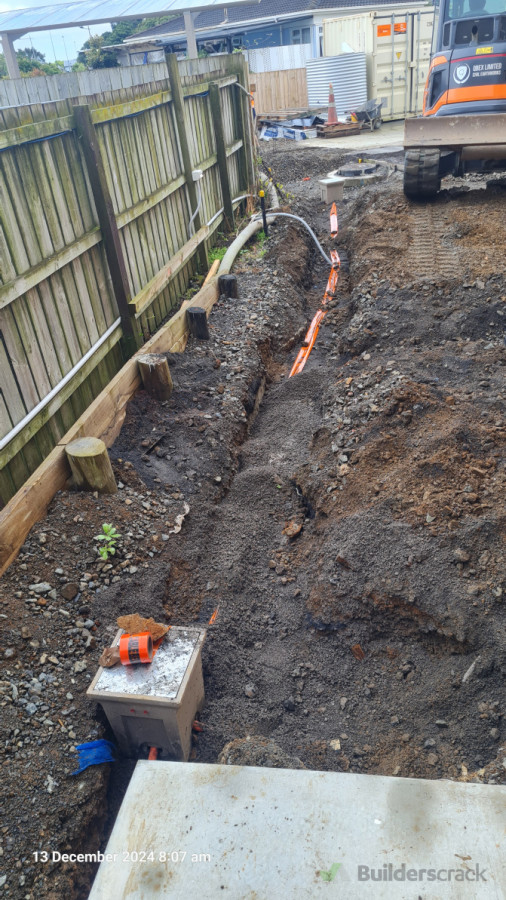 Ducting and Pre wiring  into  the pit for preparing for Outdoor lighting