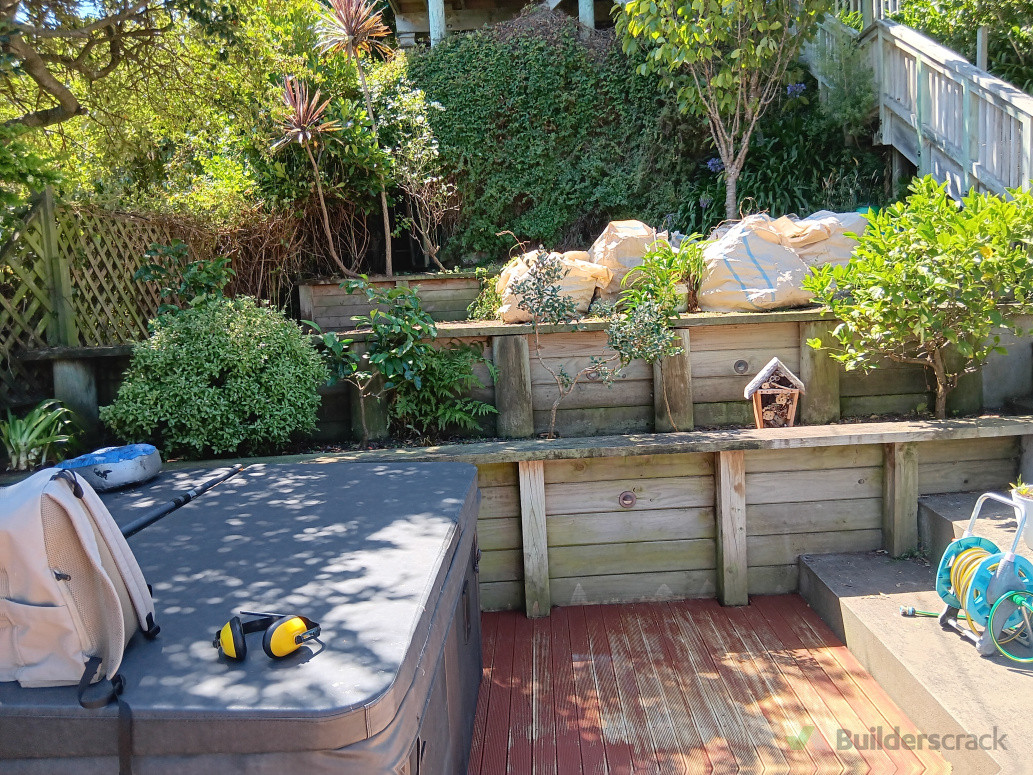 After - planter box weeded, plants pruned and shaped