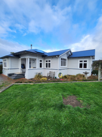 Before photo as we arrived ready to water blast and prepare for painting