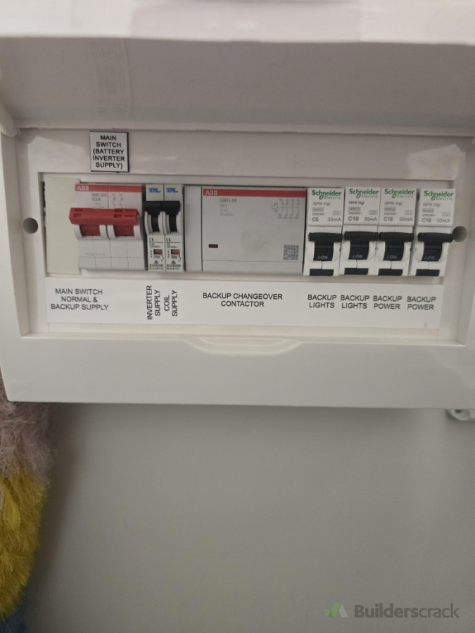 Changeover Contactor for Grid/Back-up Battery Supply