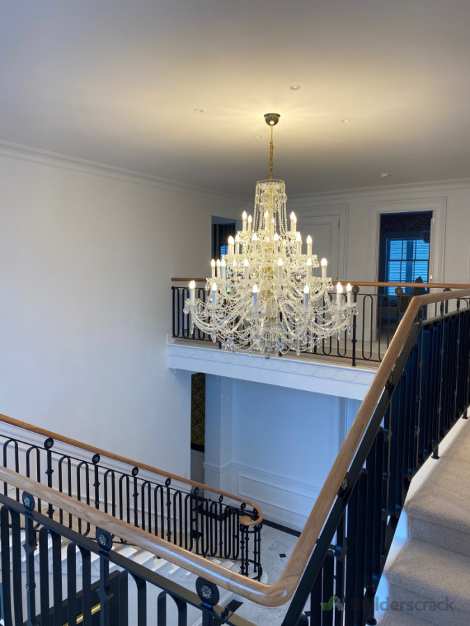 Chandelier installation