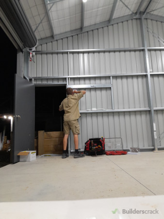 Install light and light switch.