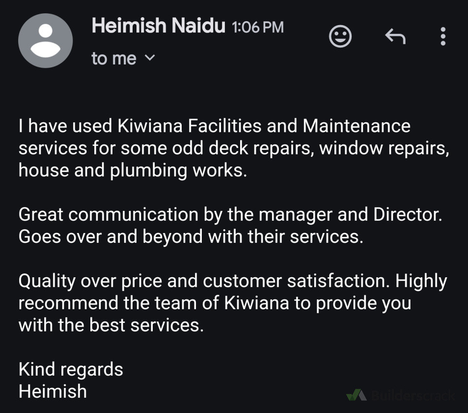 Review from happy client.