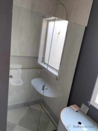 Walk in  tiled Shower