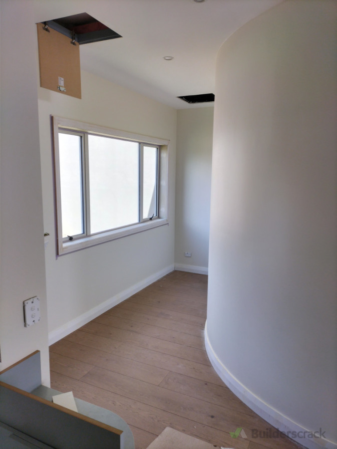 Feature wall to match exterior profile of house