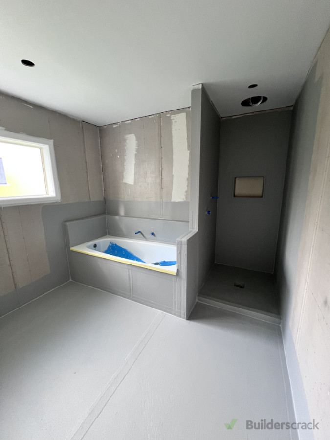 Waterproofed wet areas… ready for tiling