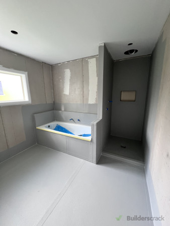 Waterproofed wet areas… ready for tiling