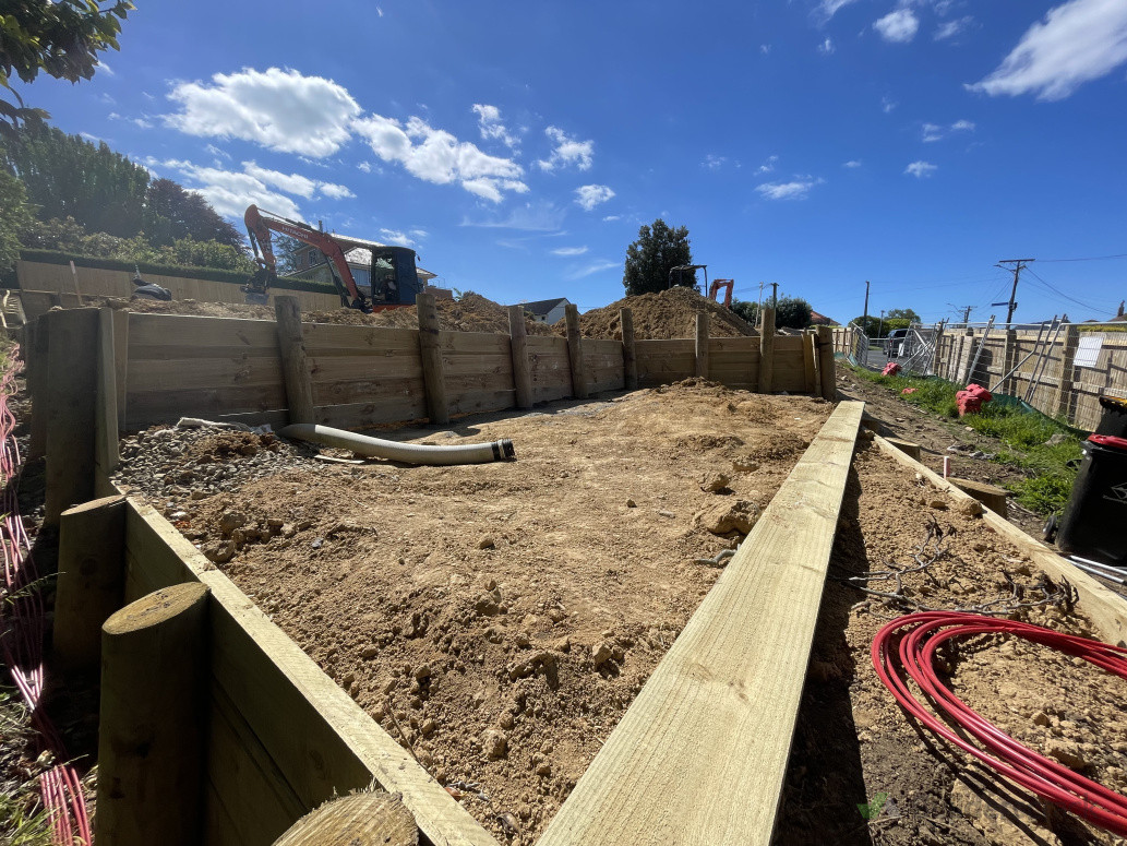 A larger retaining job done in Matua for one of our bigger clients.