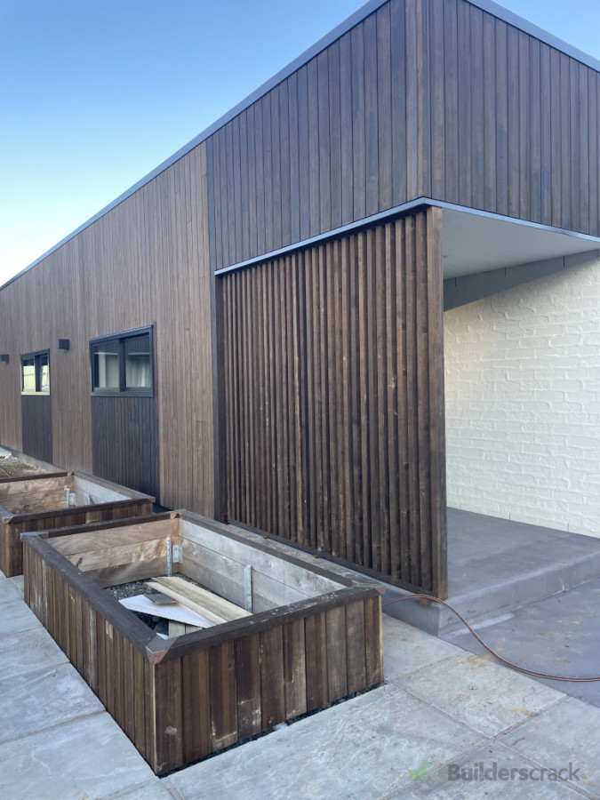 Custom Abodo Privacy Screen + Planter Boxes