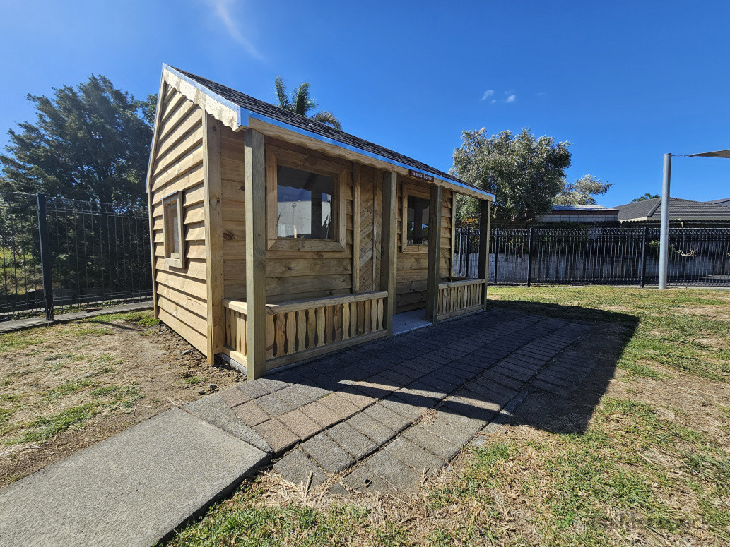 Had fun building this playhouse for a play center. This was an exact replica of the previous existing playhouse with slight modern upgrade