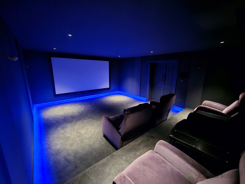 The most fun I've ever had building was turning this basement into a movie theater. I would love to be able to do another project like this
