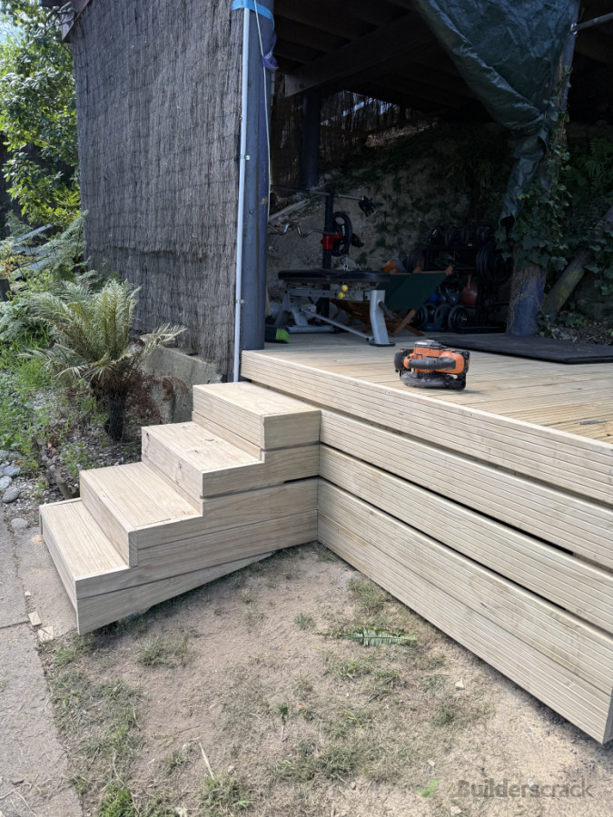 Deck and stairs
