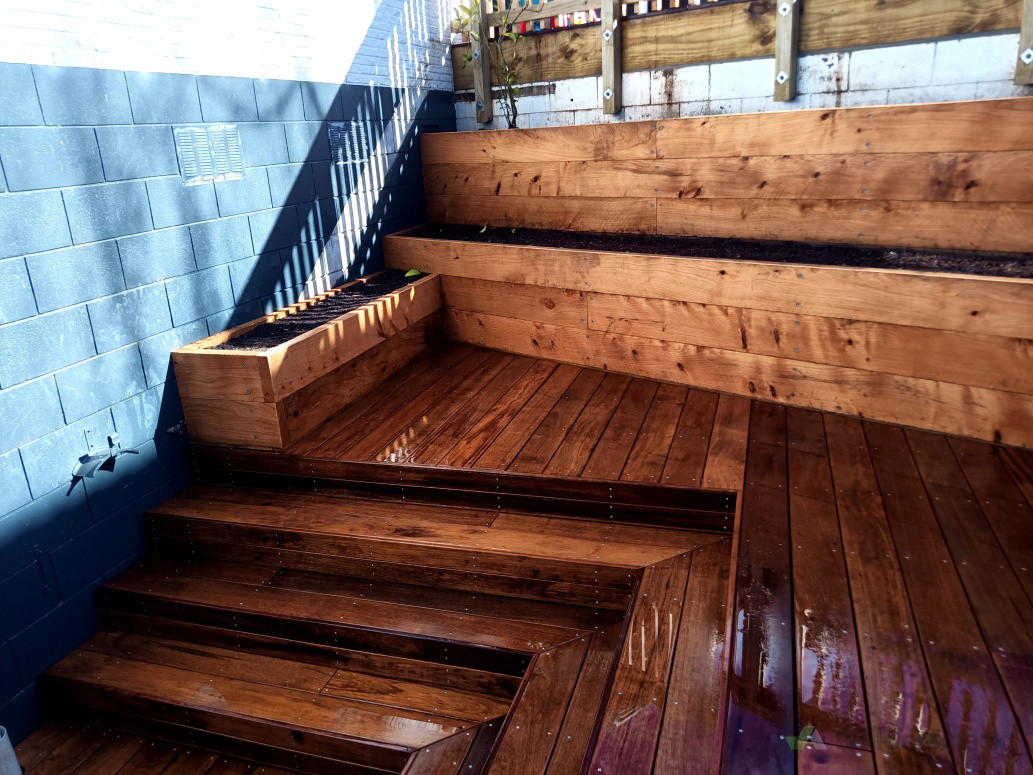 Kwila deck and stairs