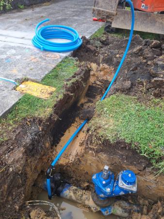 Lot connection & hydrant installation