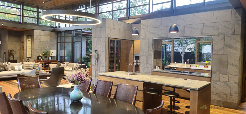 Kitchen and living room