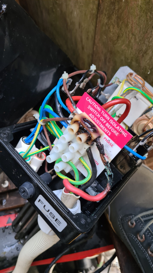 spa pool heater burn