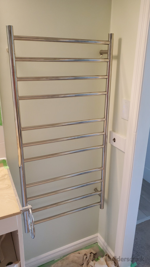 neat heated Towel Rail & Smartswitch install