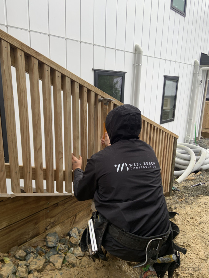 Embracing the elements! Rain or shine, we've got work to do