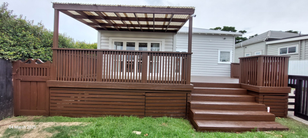 2 coats of water based stain