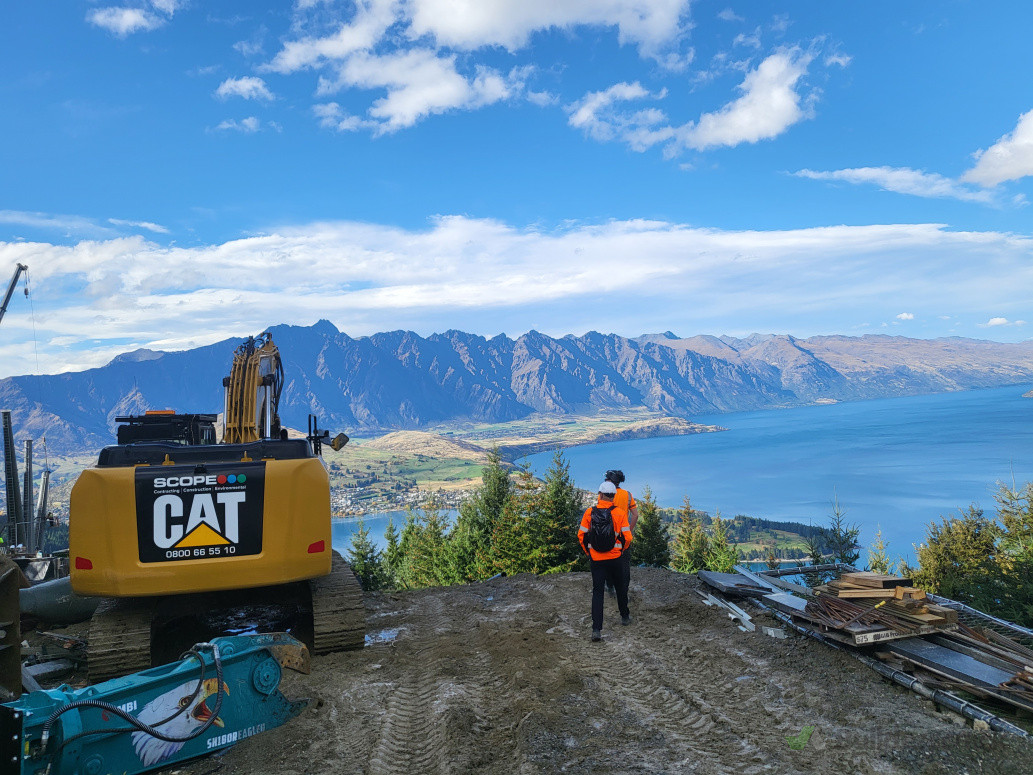 Gondola top terminal demolition, Queenstown