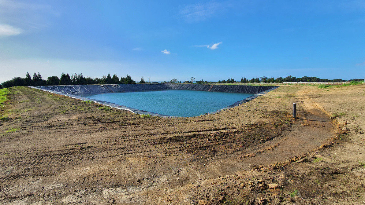 Water Storage Small dam, Raukokore, Bay of Plenty