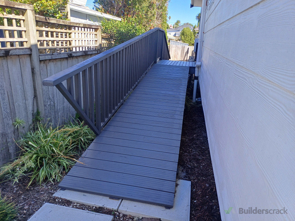 Landing deck and dog ramp