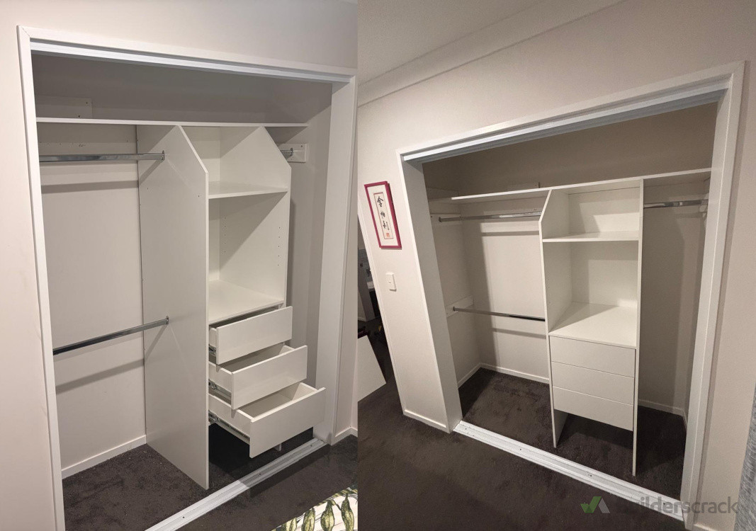 New bedroom cupboards and shelving