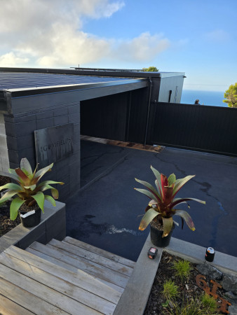 Carport and rear entrance