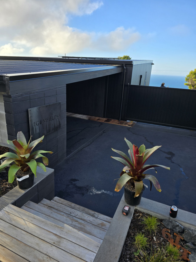 Carport and rear entrance