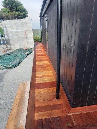 Mahogany decking