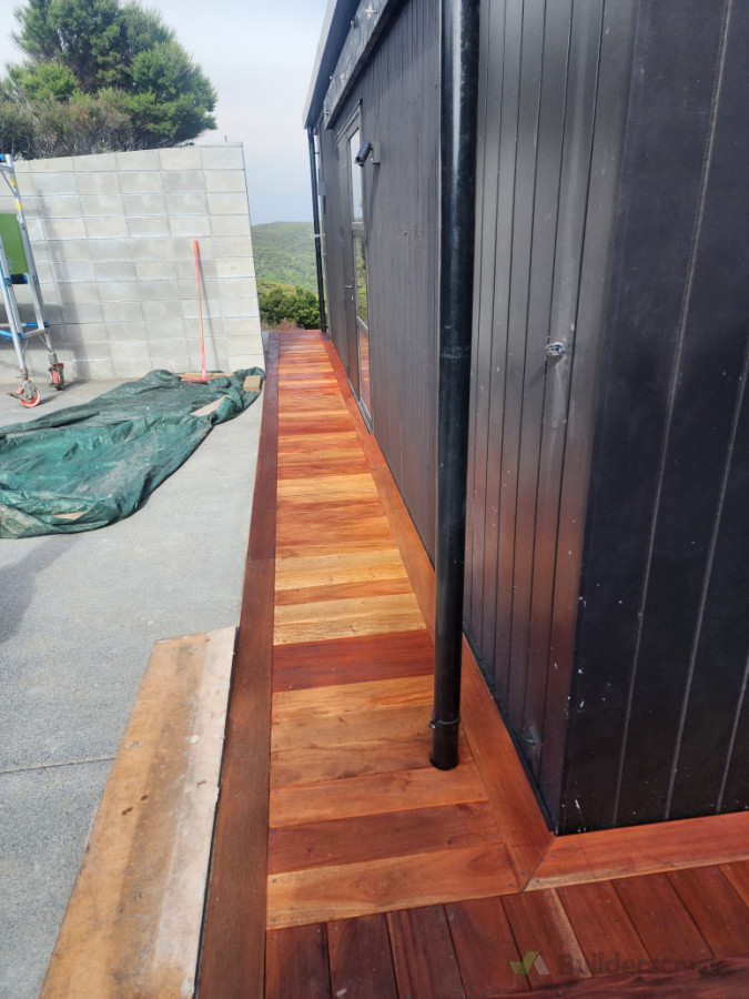 Mahogany decking