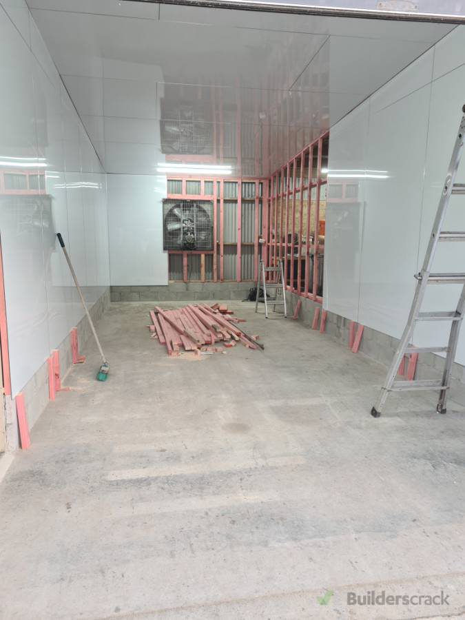 ACP linings going in the walls