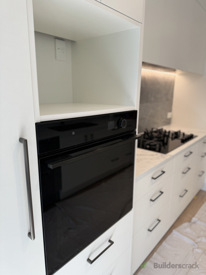 New oven at the perfect height