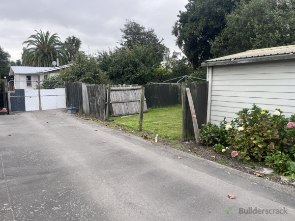 Blown apart old fence.