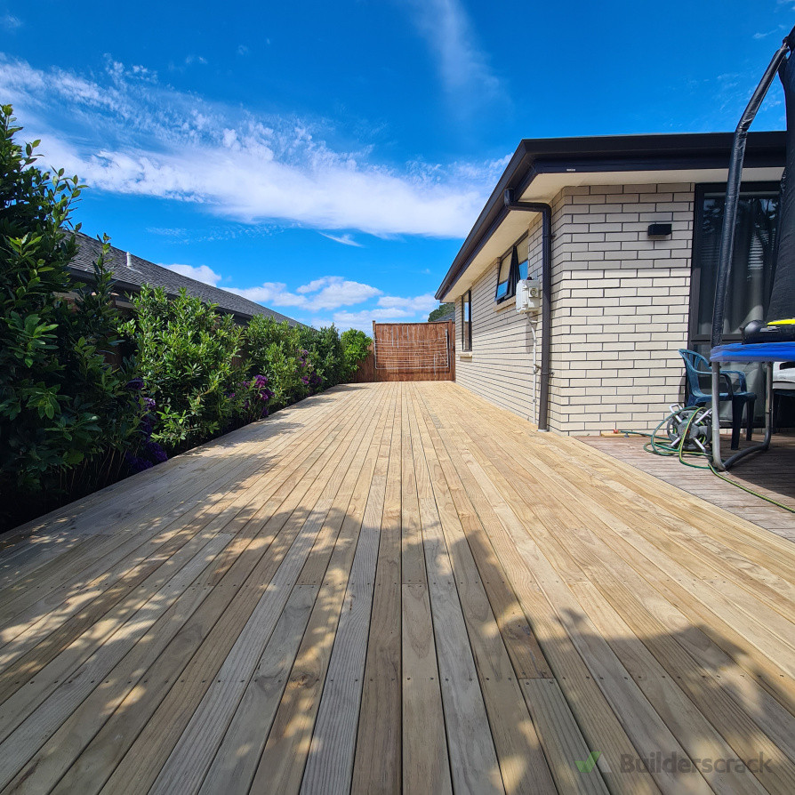 Pine deck, Kumeu.