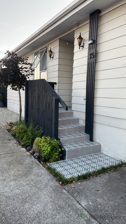 Front entrance upgrade.