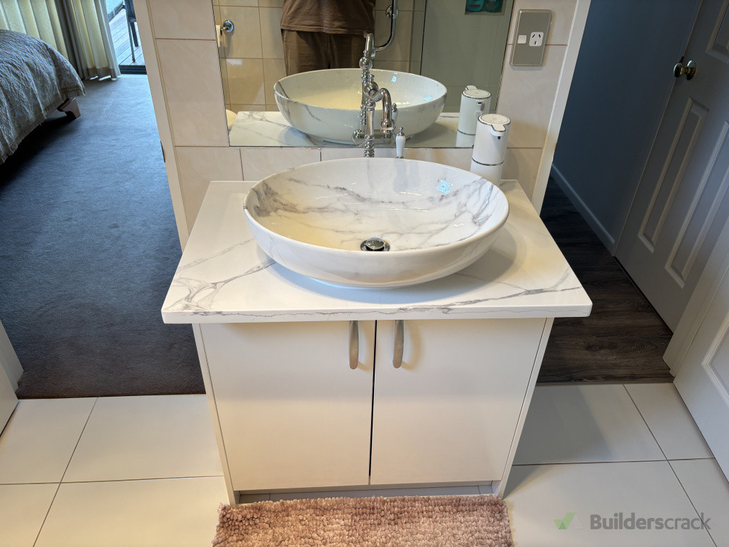 Install new bathroom sink