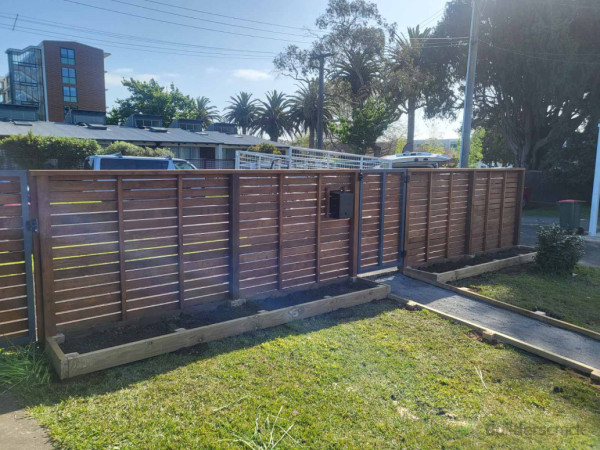Planter boxes ready for plants